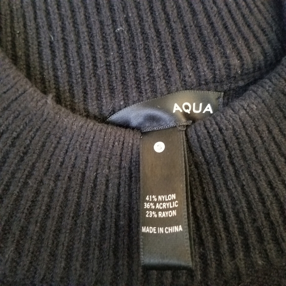 AQUA MOCK NECK SWEATER - Picture 6 of 6